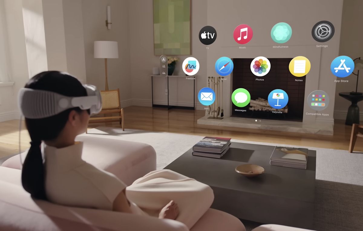 Интерфейс Apple Vision Pro Интерфейс Apple Vision Pro