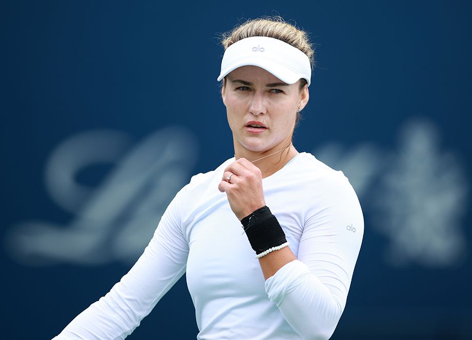 Анна Калинская на турнире WTA-1000 в Торонто в 2024 году