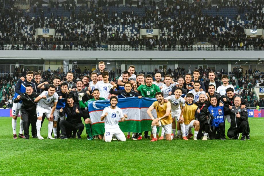 Сборная Узбекистана — в шаге от выхода на ЧМ-2026 Сборная Узбекистана — в шаге от выхода на ЧМ-2026