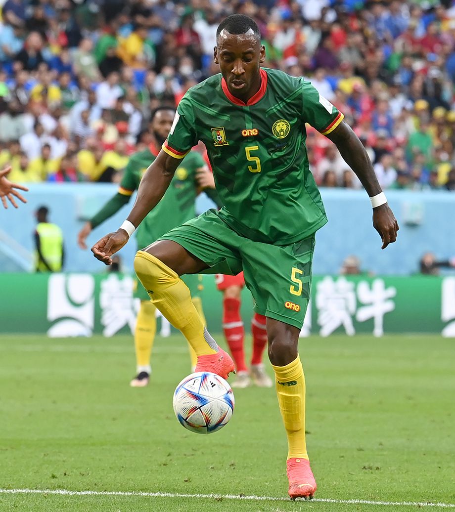 Gael Ondua in action for Cameroon