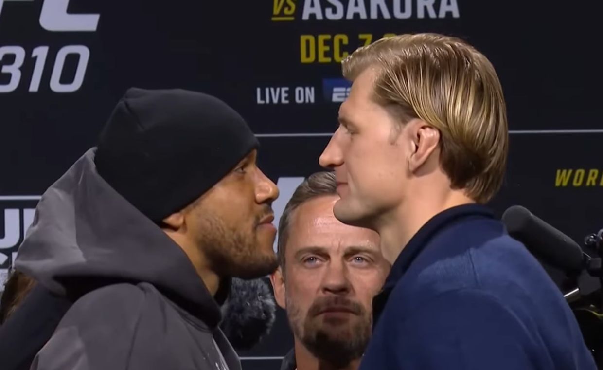 Битва взглядов Сириля Гана (слева) и Александра Волкова (справа)