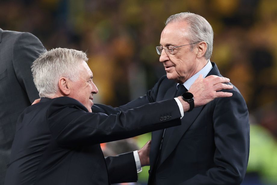 Карло Анчелотти и Флорентино Перес