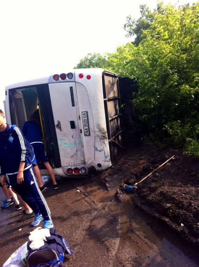 Автобус с игроками киевского «Динамо» U16 попал в ДТП