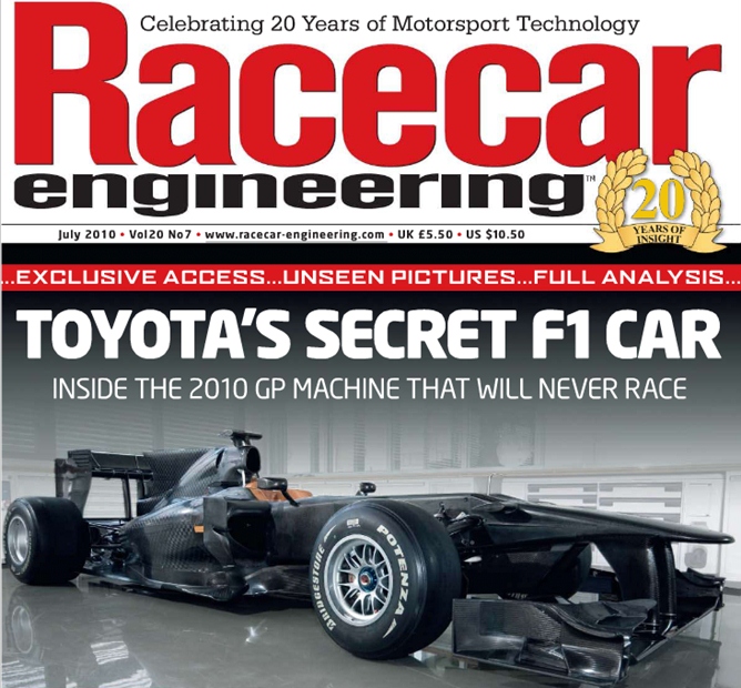 Обложка журнала Racecar Engineering Обложка журнала Racecar Engineering