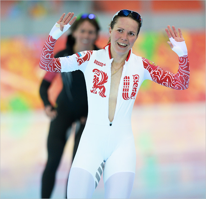 Ольга Граф конькобежка, Граф расстегнула комбинезон на ОИ-2014, медали в Сочи
