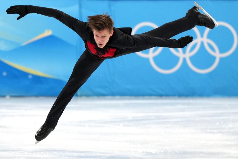 Евгений Семененко в произвольной программе на Олимпиаде-2022