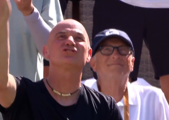 Андре Агасси и Билл Гейтс