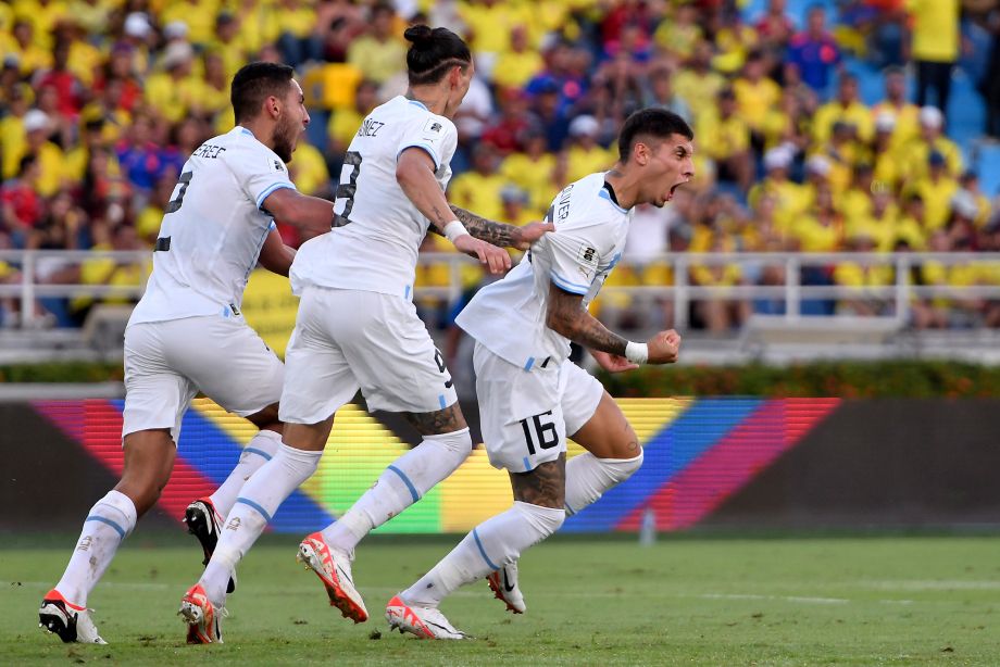 Jugadores de la selección uruguaya.