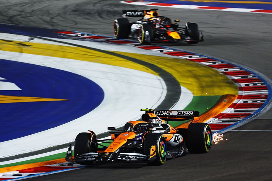 Норрис впереди Ферстаппена на Гран-при Сингапура