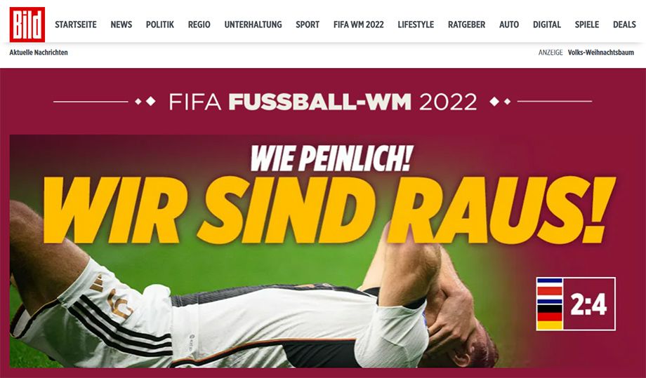 Почему Германия стоит перед угрозой не пройти в следующий этап ЧМ?