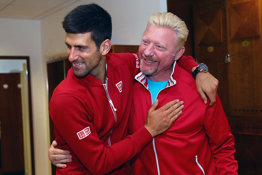 Boris Becker entrenó con éxito a Novak Djokovic