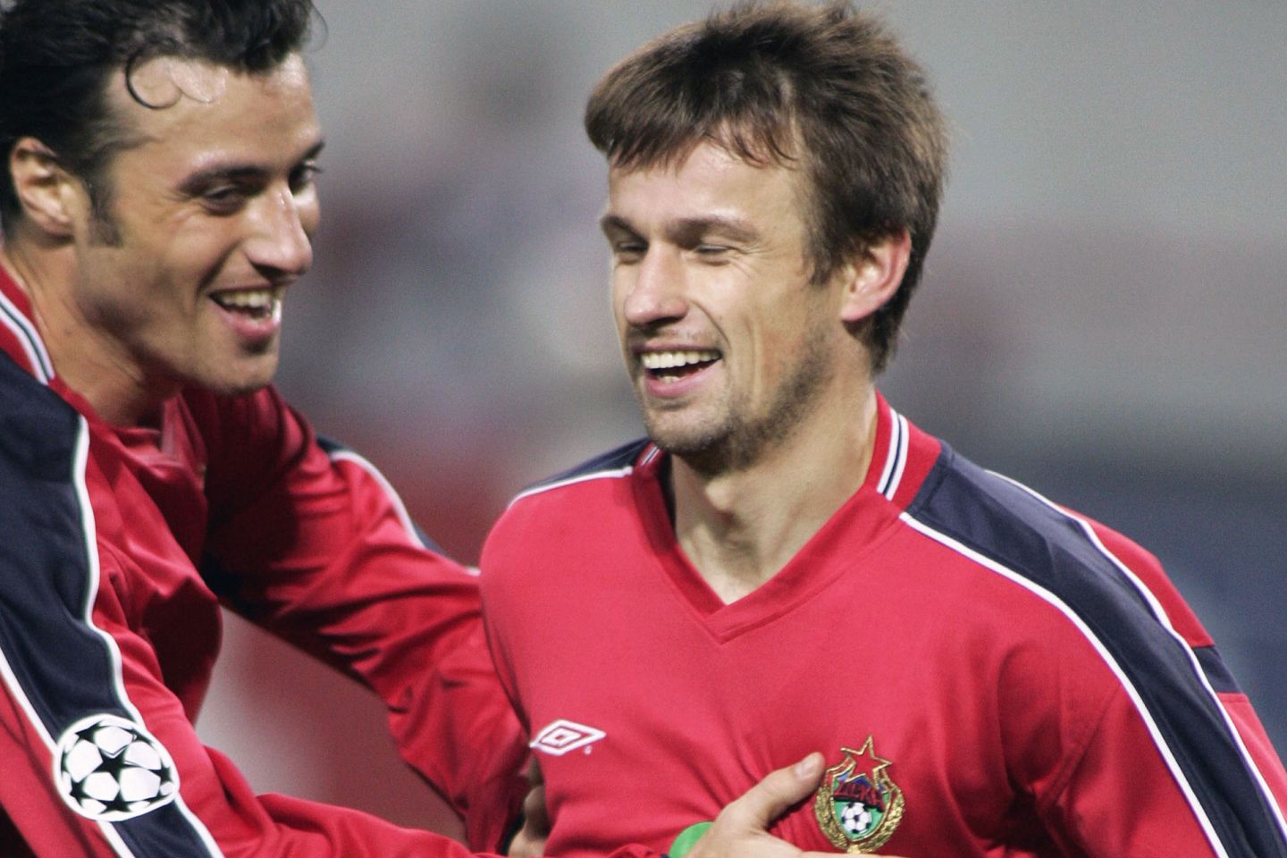 Ролан Гусев и Сергей Семак в матче ЦСКА — «ПСЖ»