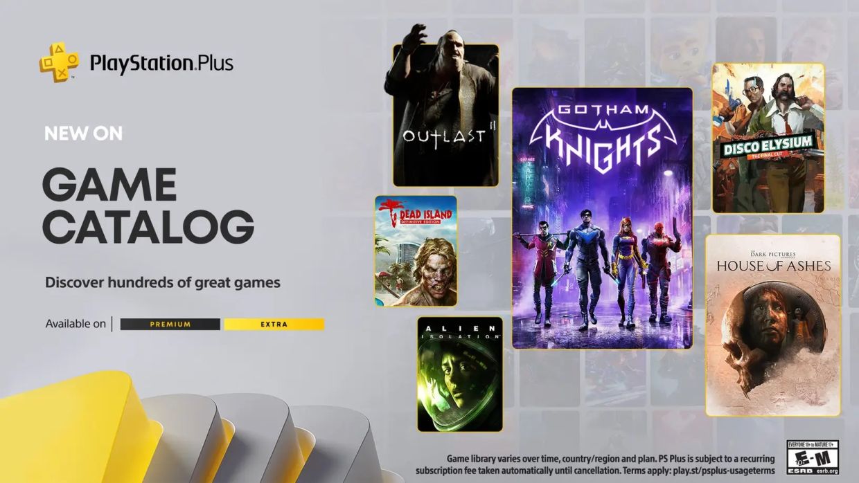 В октябре 2023 года в PS Plus добавят Gotham Knights, Disco Elysium,  Outlast 2 и ещё 8 игр - Чемпионат