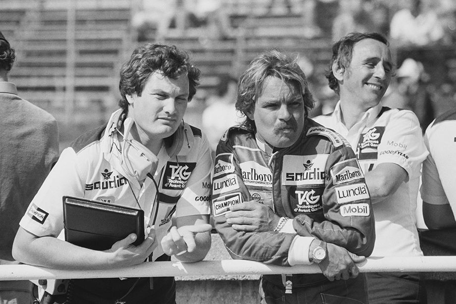 Frank Derny y Keke Rosberg en 1983