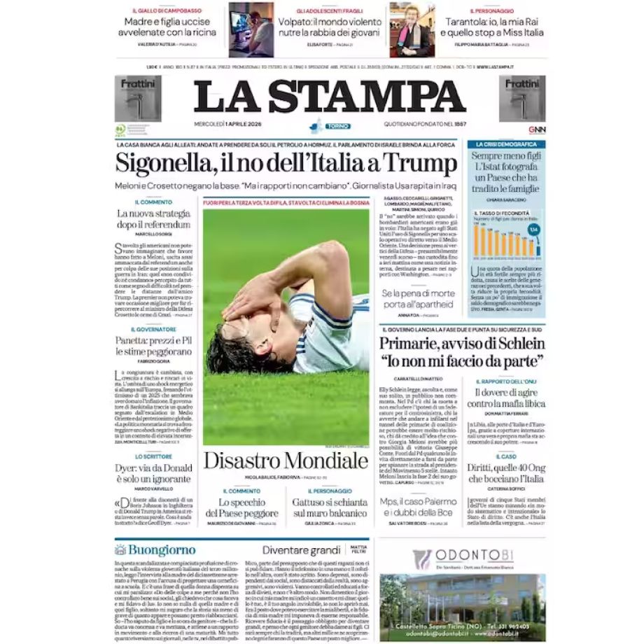 Обложка La Stampa