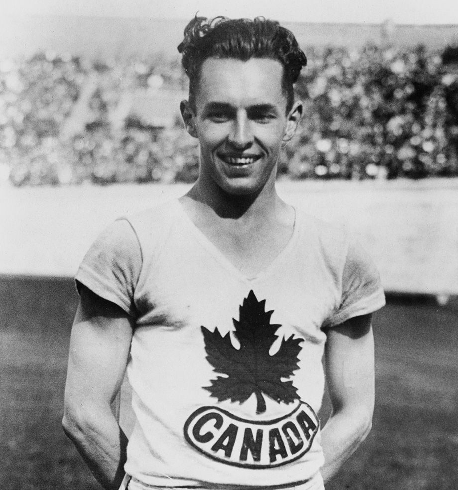 Kanadský běžec Percy Williams, 1928