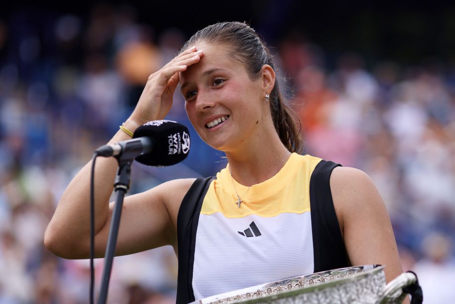 Дарья Касаткина на турнире WTA в Истбурне в 2024 году