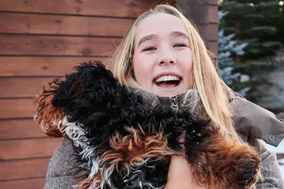 Мирра Андреева со своей собакой Рэсси