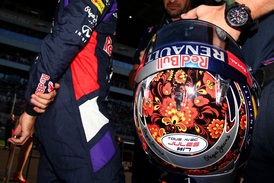 Спецдизайн шлема Себастьяна Феттеля