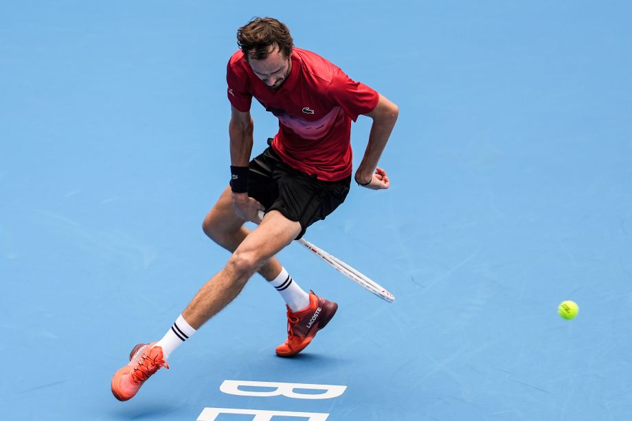 Даниил Медведев на турнире ATP-500 в Пекине в 2024 году Даниил Медведев на турнире ATP-500 в Пекине в 2024 году