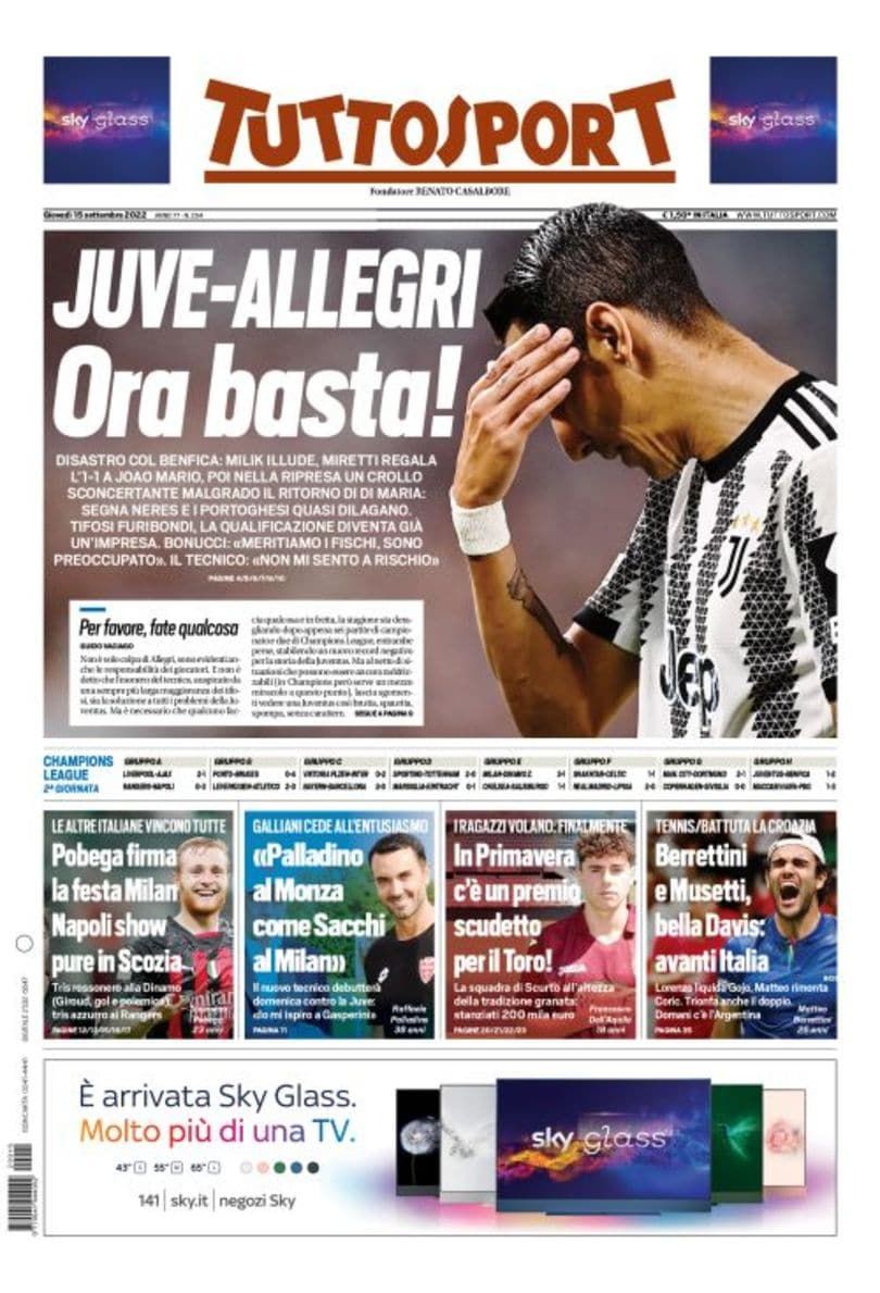 Newspaper front page