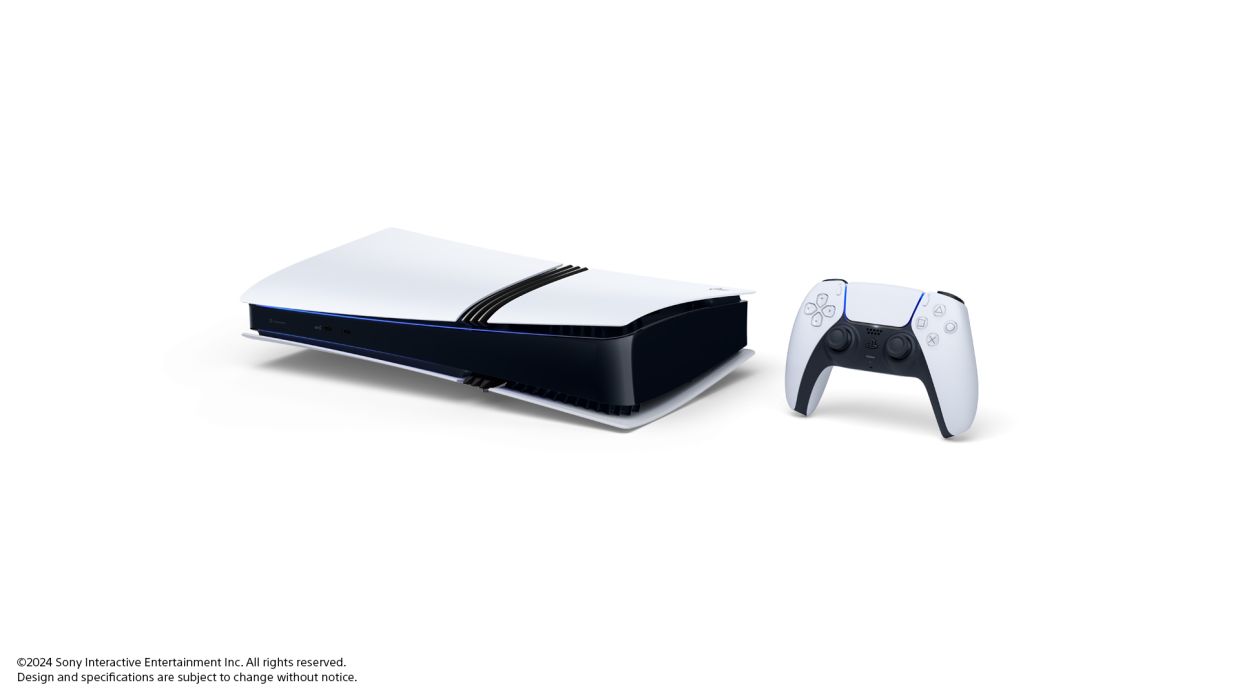 PS5 Pro в горизонтальном положении PS5 Pro в горизонтальном положении