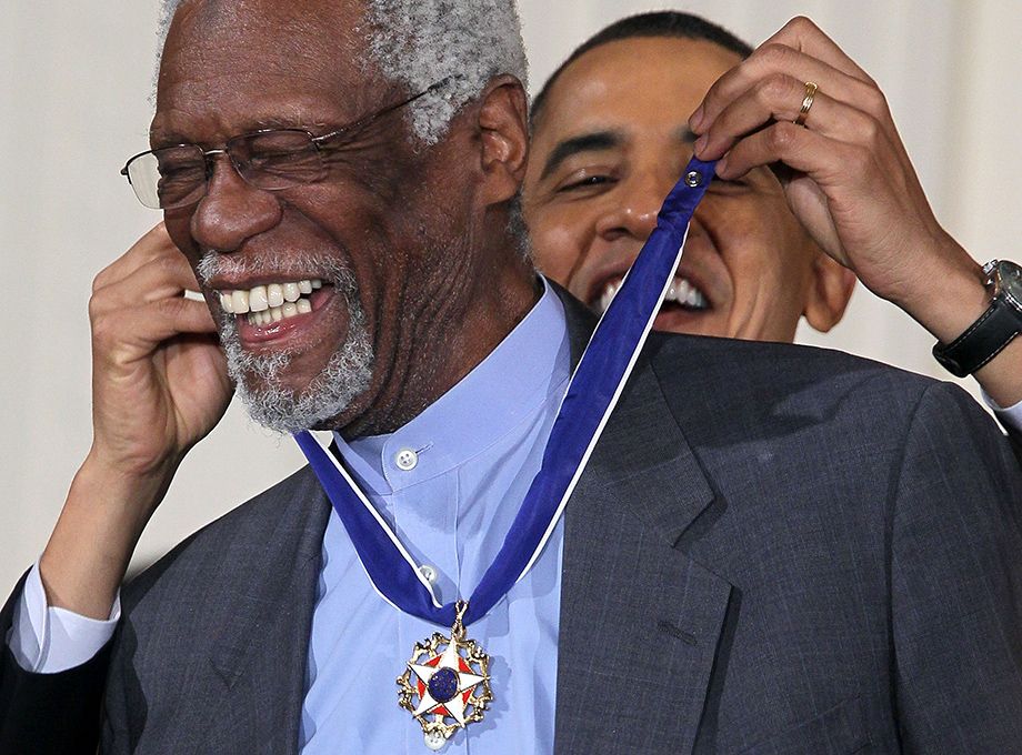 Bill Russell and Barack Obama