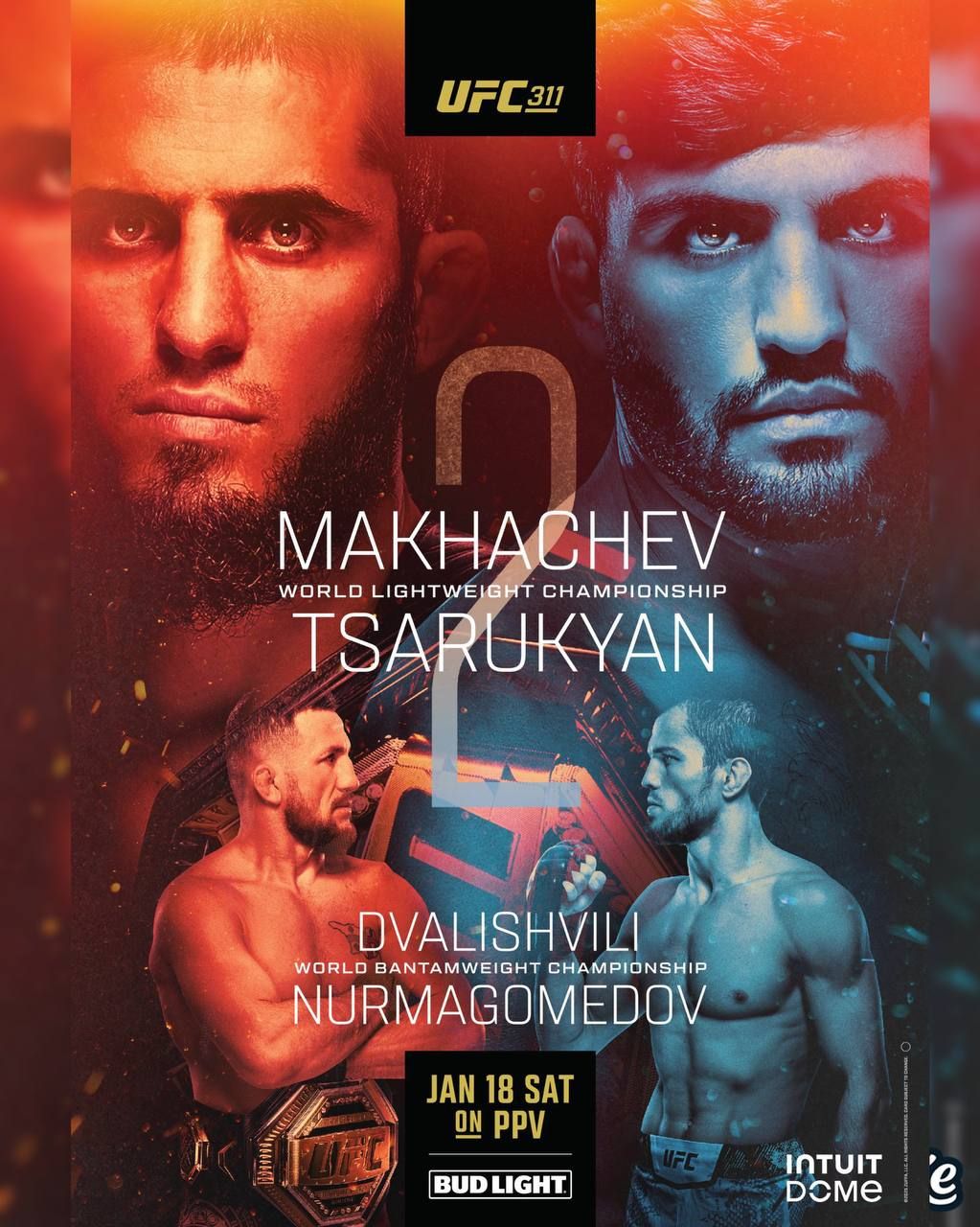 Представлен постер к турниру UFC 311, который возглавит бой между ...