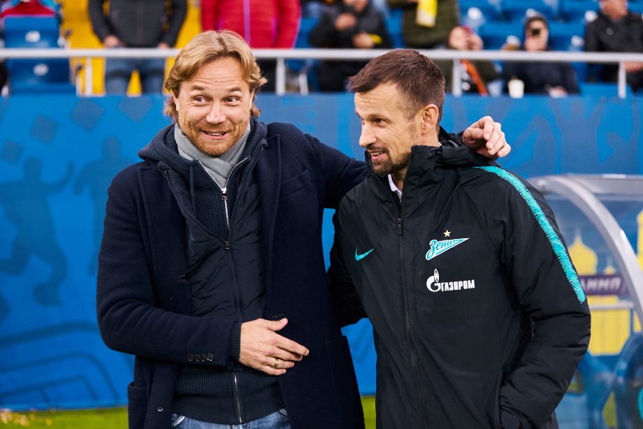 Валерий Карпин и Сергей Семак Валерий Карпин и Сергей Семак