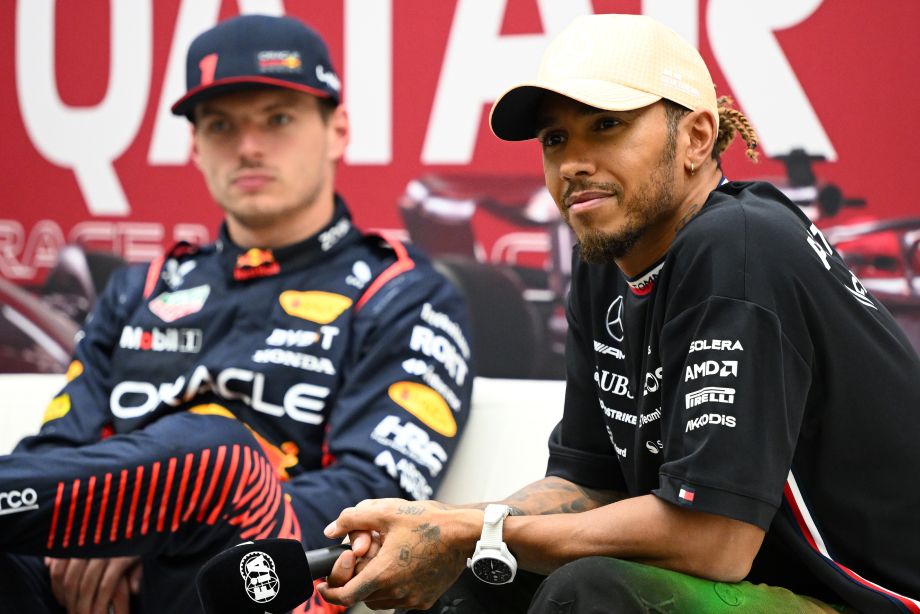 Verstappen y Hamilton en el Gran Premio de Qatar