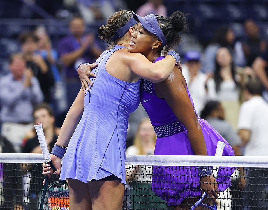 Аманда Анисимова и Наоми Осака в 1/2 финала US Open — 2025