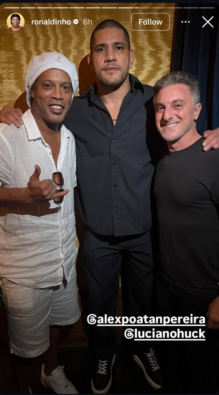 Ronaldinyo Mayamidə onunla görüşdü – FOTO