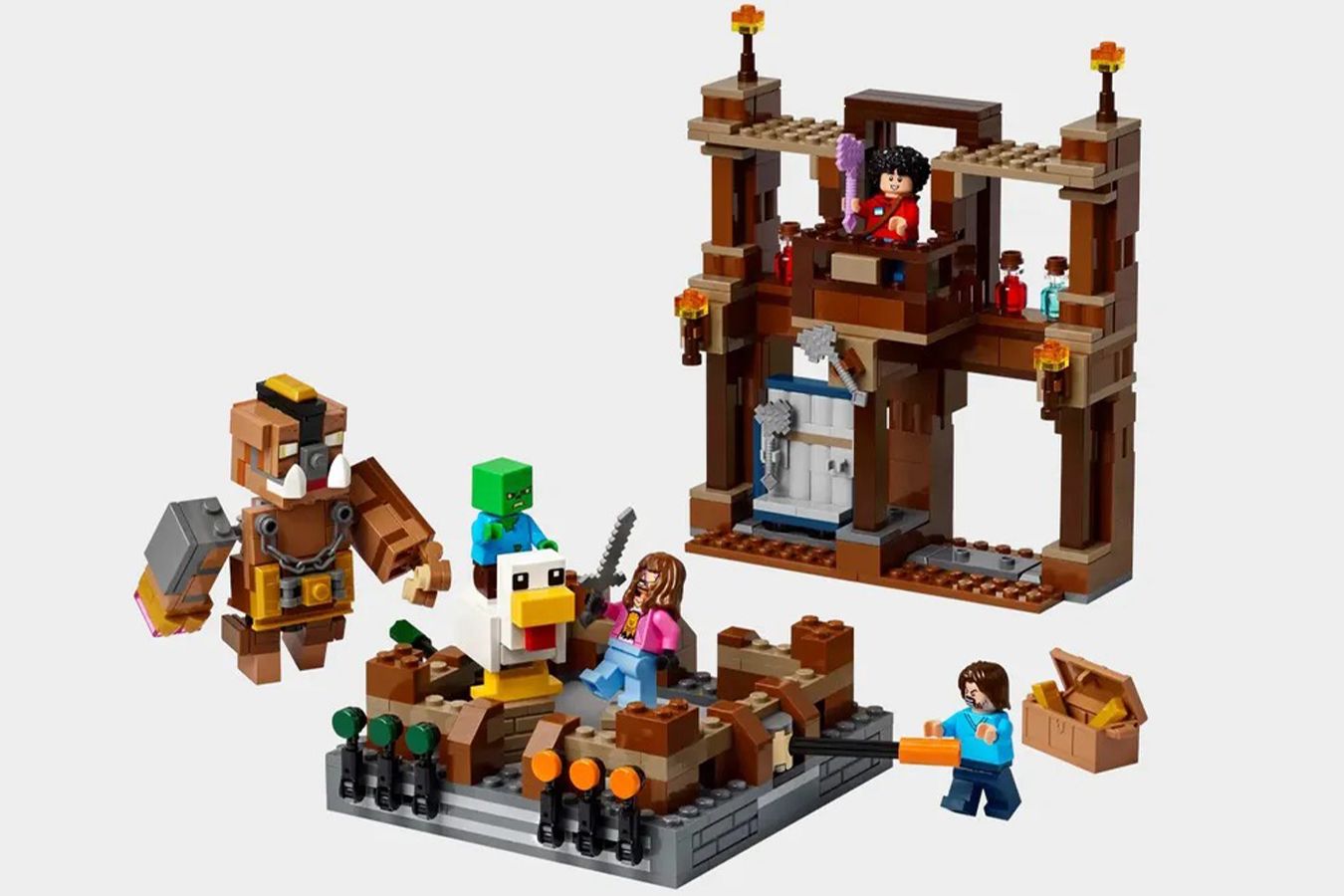 LEGO выпустит набор с монстрами из фильма «Minecraft в кино»