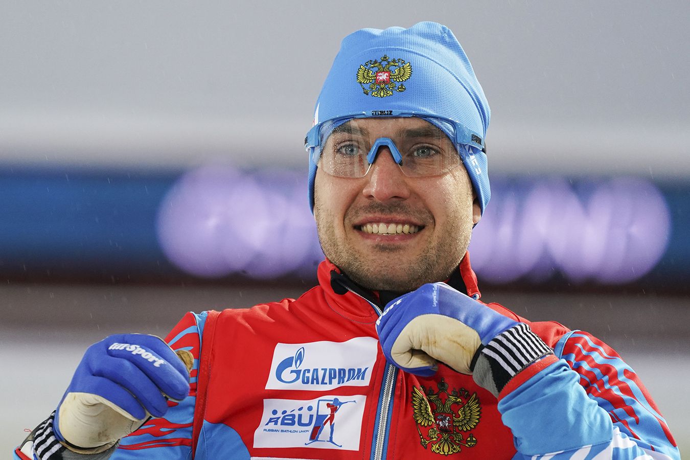 Гараничев и Сливко выиграли сингл-микст на чемпионате России по биатлону
