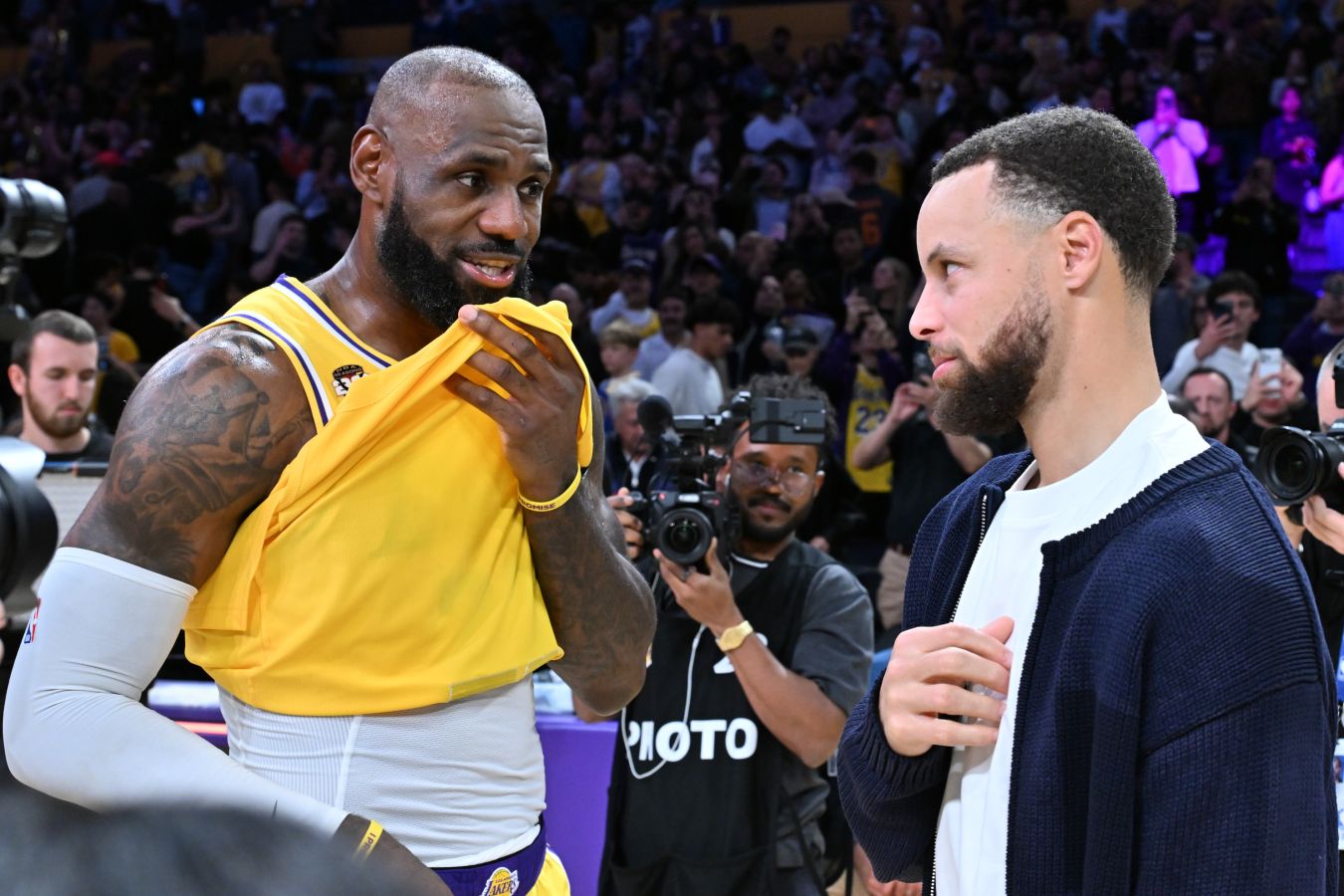 Леброн Джеймс и Стефен Карри в одной команде