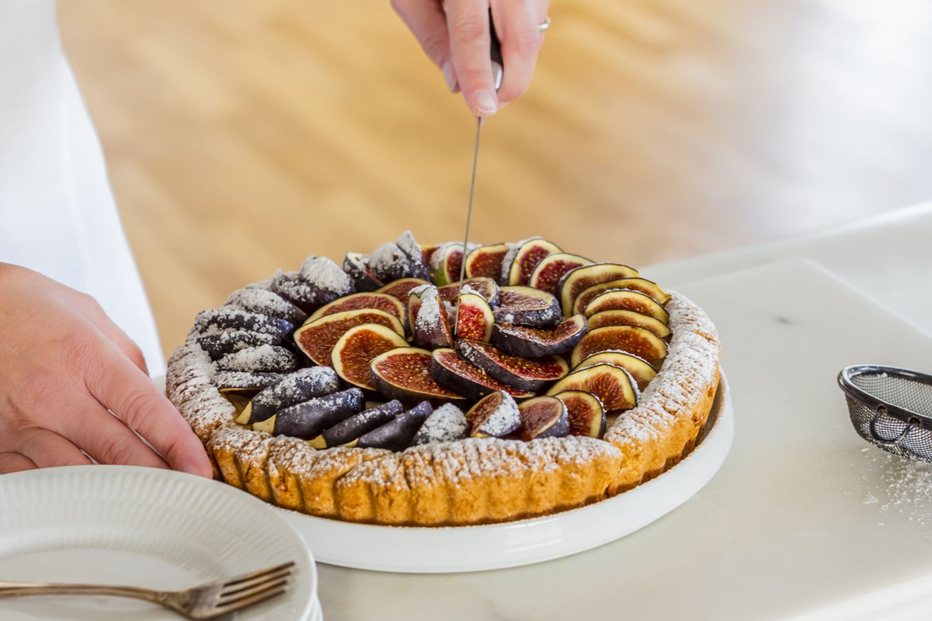 Пирог с инжиром и франжипаном: рецепт