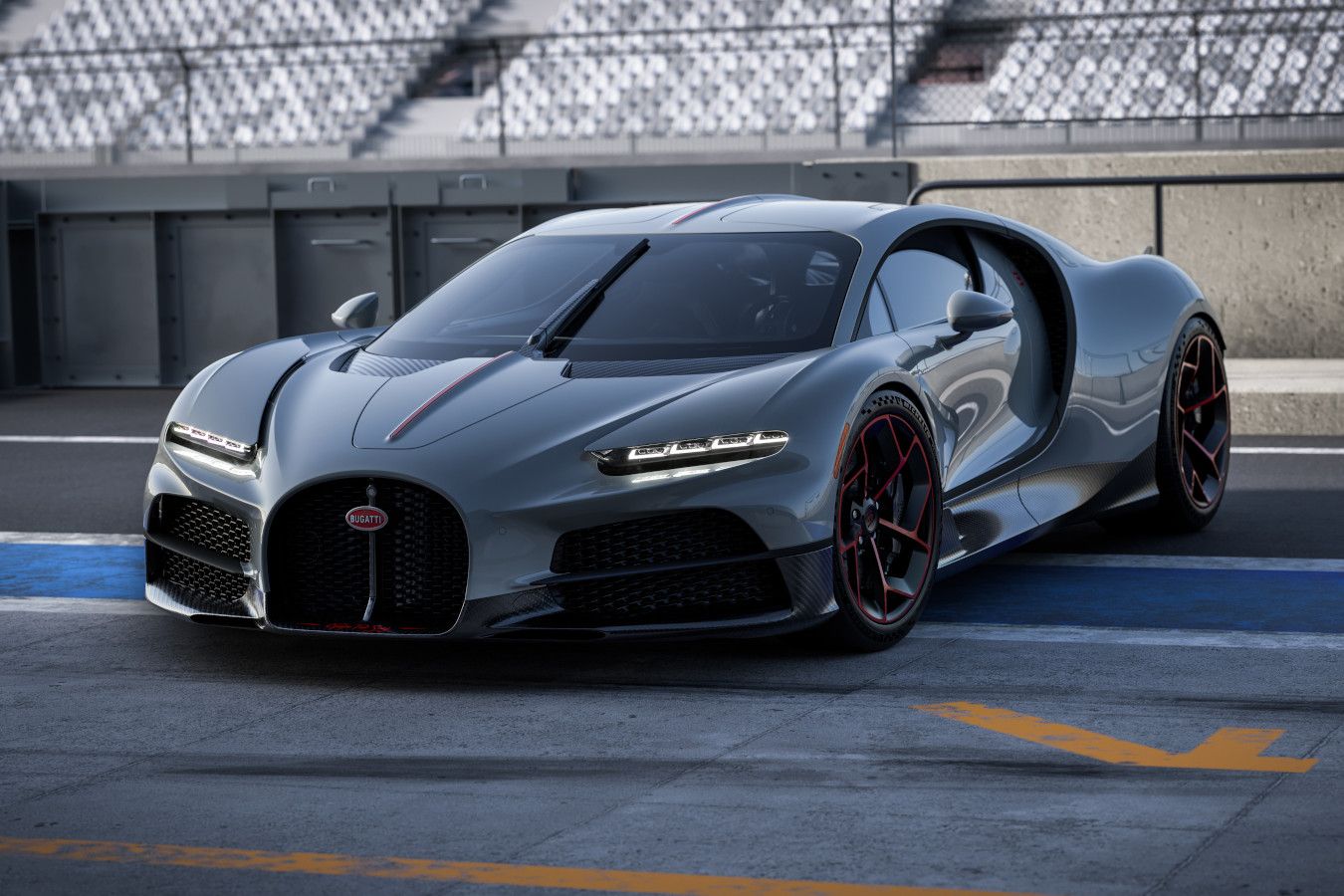 Bugatti представила тюнинг-пакет для нового гиперкара. Он включает восемь выхлопных труб
