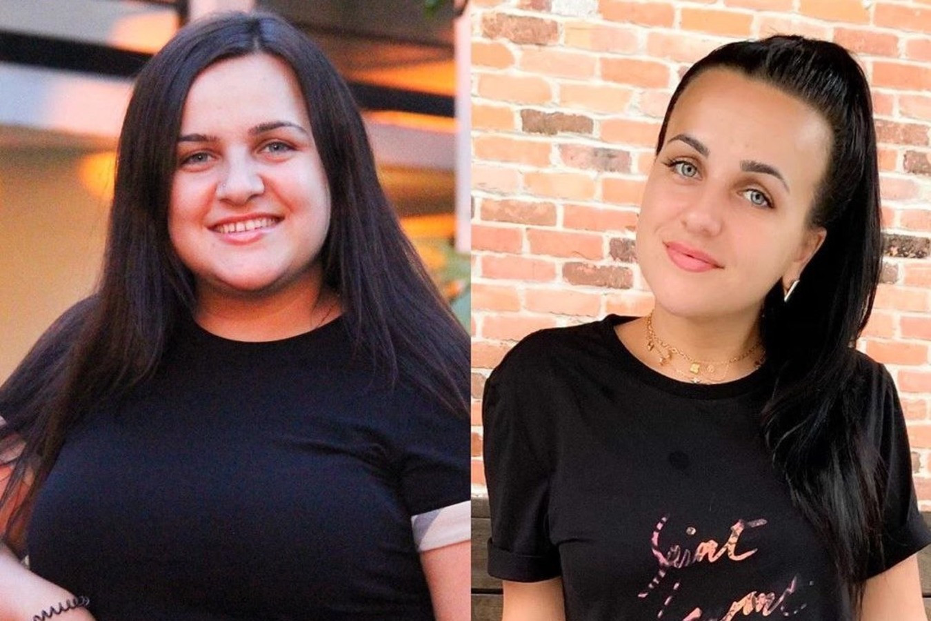 Похудевшие до и после