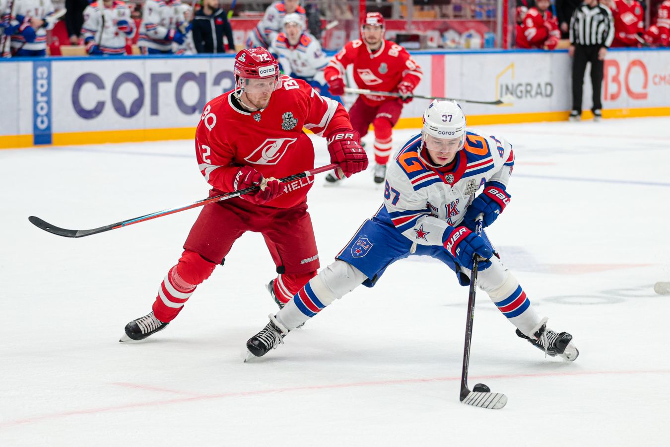 Нападающий СКА Гусев стал шестым игроком в истории КХЛ, достигшим отметки в 500 очков