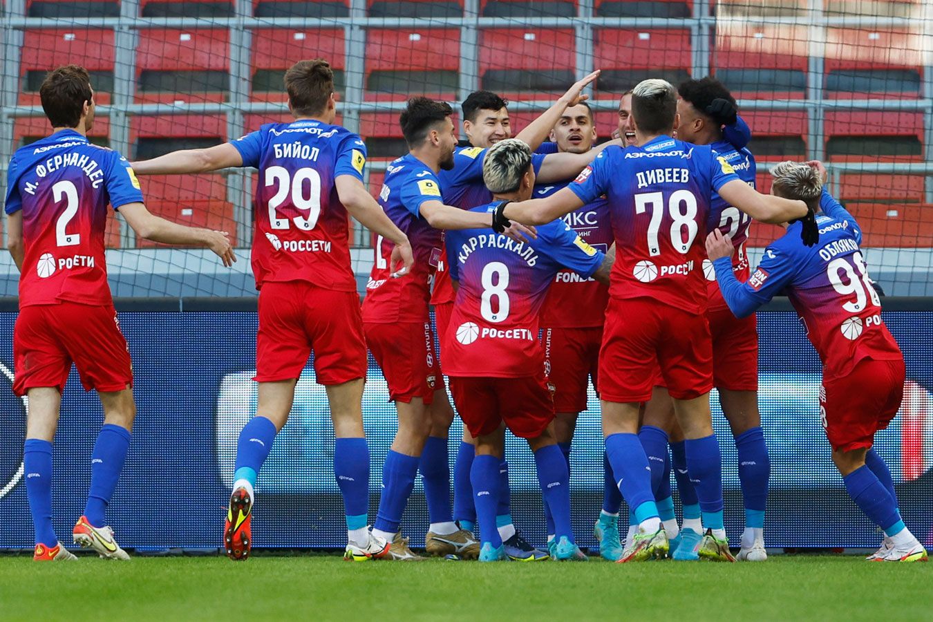 ЦСКА разгромил «Рубин» в домашнем матче РПЛ со счётом 6:1