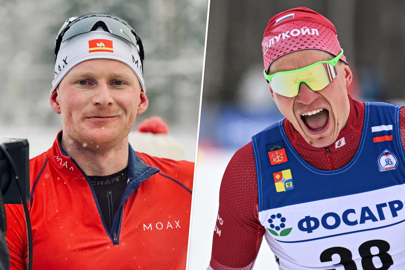 Андрей Вьюхин и Александр Большунов