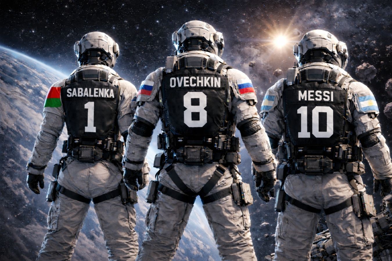 Соберите космический экипаж из спортсменов