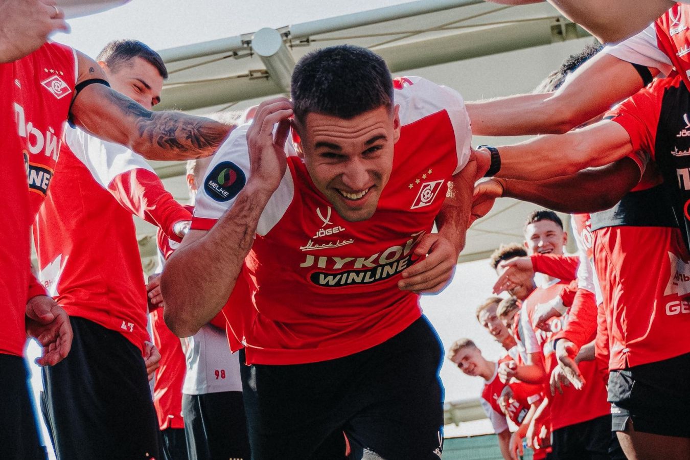 Команда  топ. Саусь  о первых тренировках после перехода в Спартак