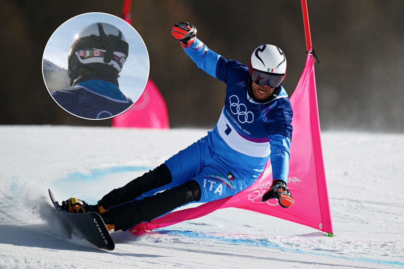 Итальянский чемпион выступил на Олимпиаде с российским флагом на шлеме. Как и зачем?!