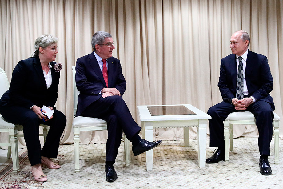 Путин встретился с президентом МОК на Европейских играх в Минске