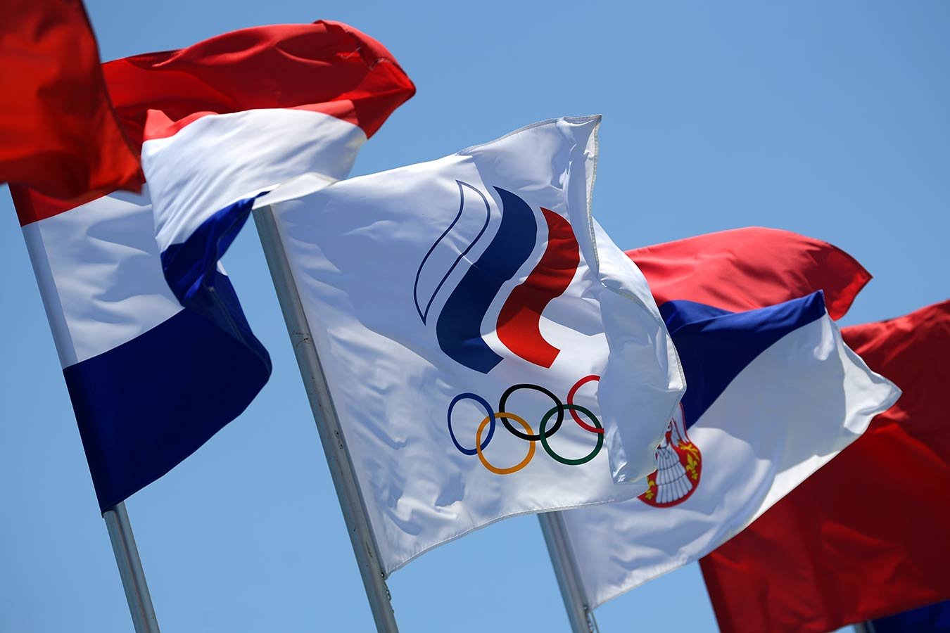 Флаг сборной России на Олимпиаде 2021