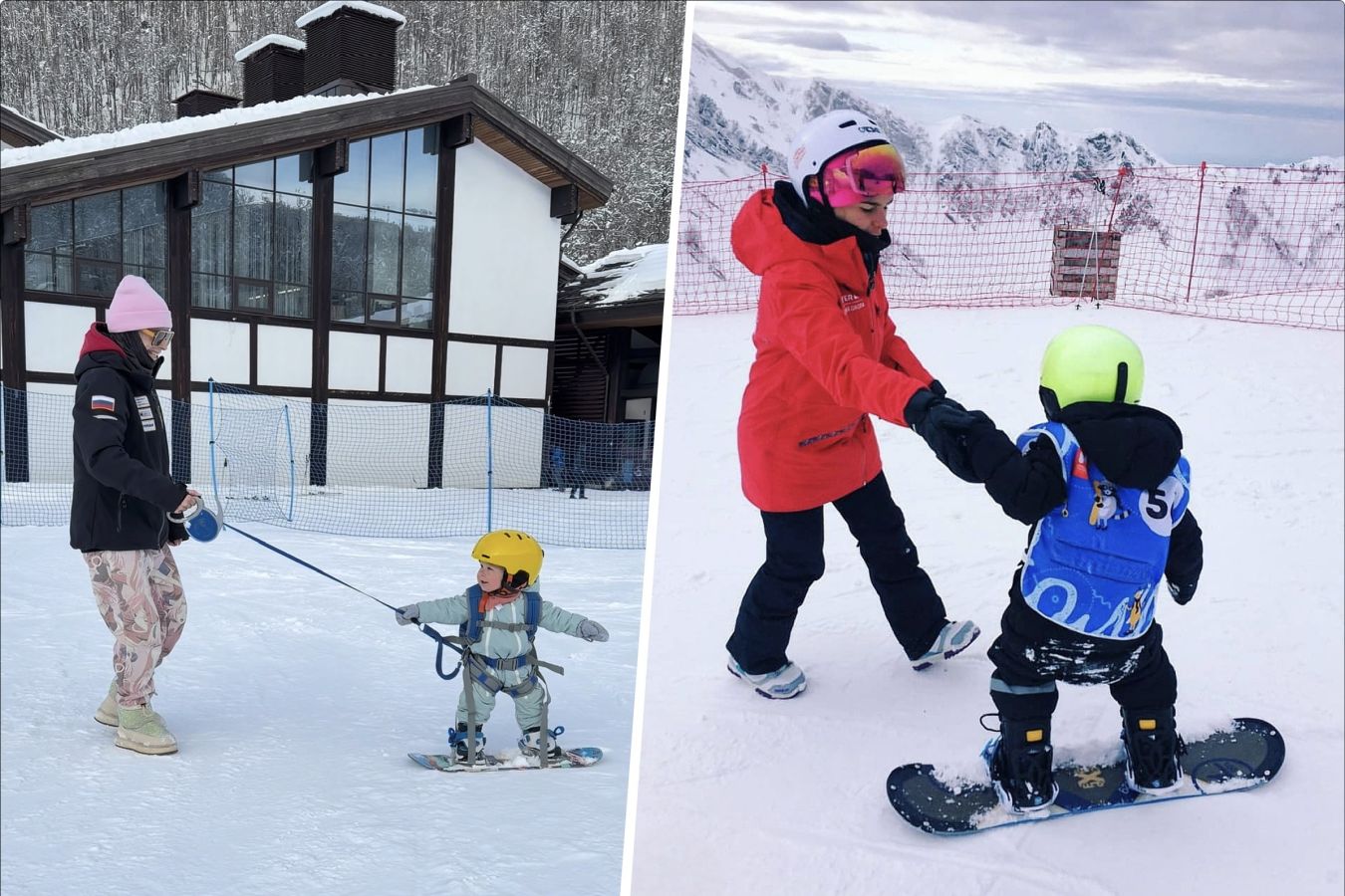 Как научить ребёнка кататься на сноуборде?