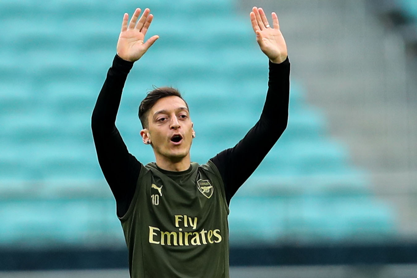 Ozil на стадионе