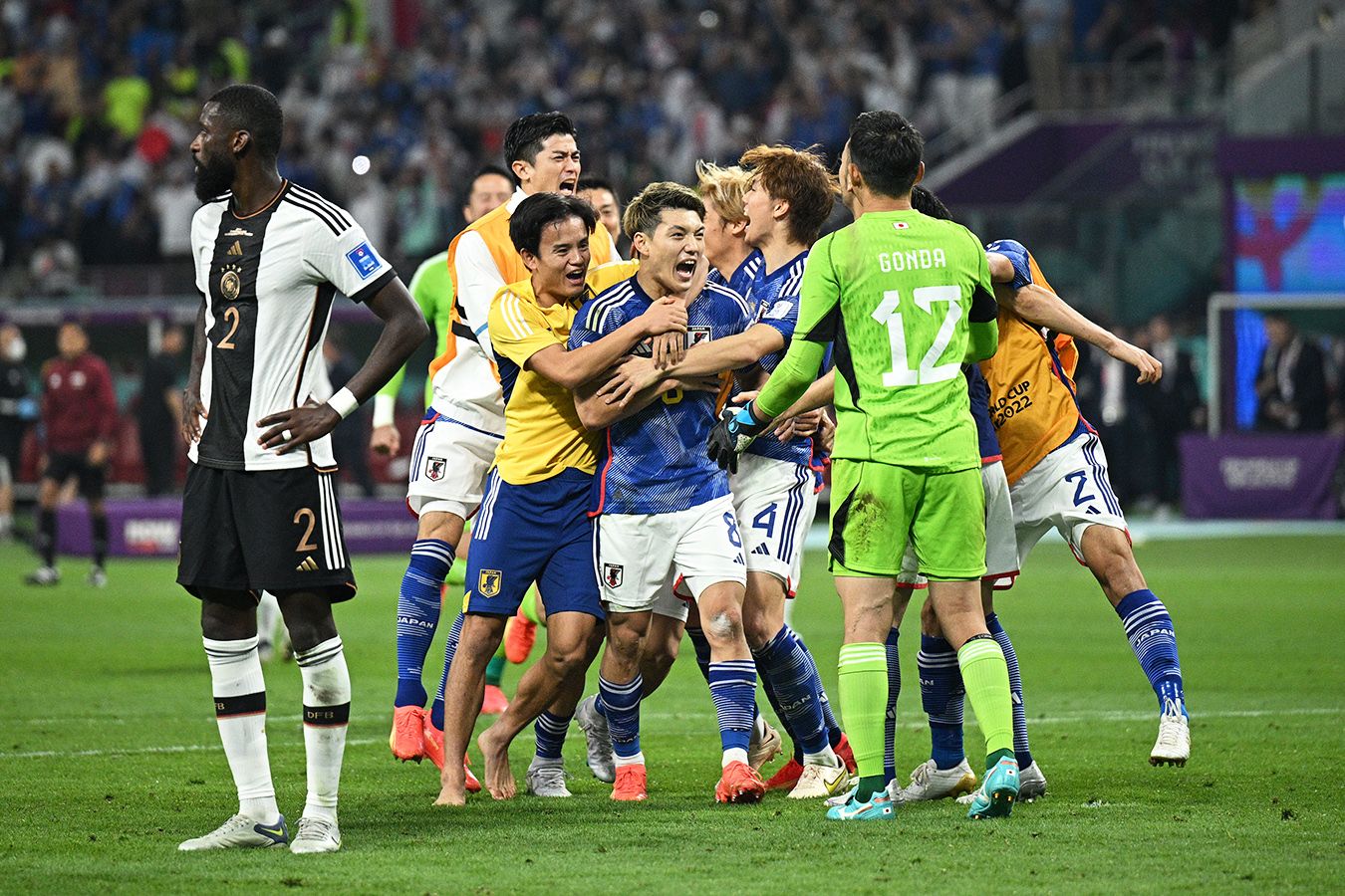 Германия — Япония — 1:2, обзор матча 1-го тура чемпионата мира по футболу в  Катаре, голы, ЧМ-2022, 23 ноября 2022 - Чемпионат