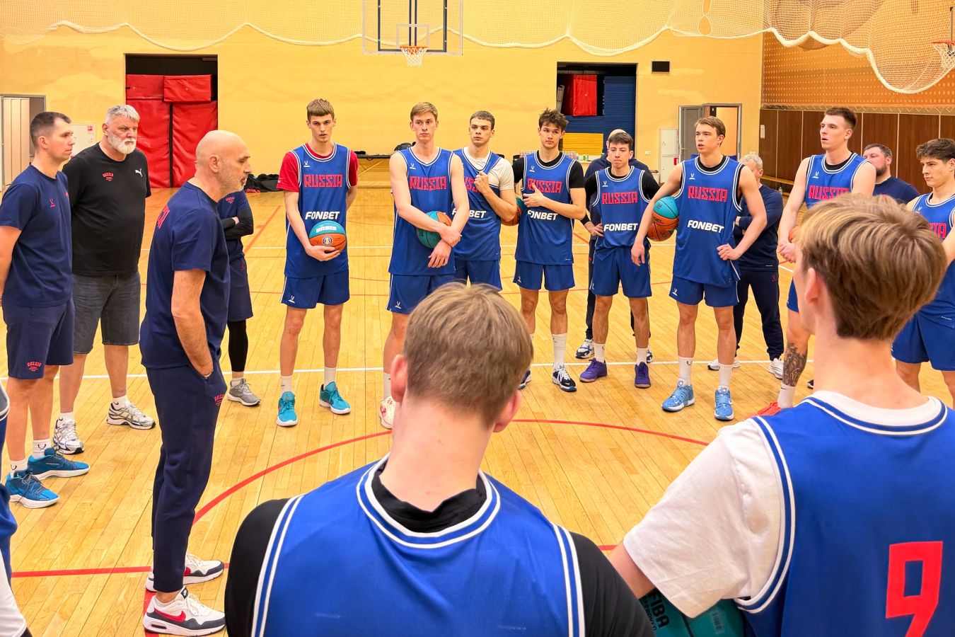 Лагерь сборной России по баскетболу